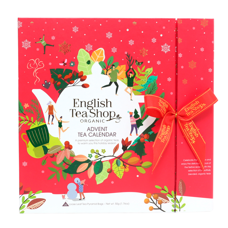 English Tea Shop Book Style Rød Julekalender (1 stk.) English Tea Shop Book Style Rød Julekalender (1 stk.)