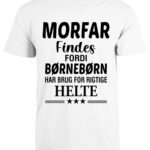 Morfar findes fars dag t-shirt - Hvid