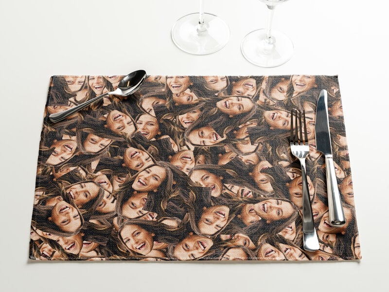 Personligt Borddækning med Foto - Multiface Personligt Borddækning med Foto - Multiface