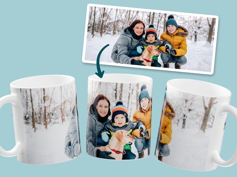 Personligt krus med panoramafoto Personligt krus med panoramafoto