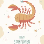 Plakat med stjernetegn - Skorpionen | Min Bedste Bog