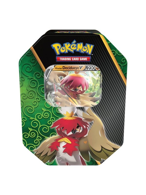 Pokemon TCG Divergent Powers Tin Box - Hisuian Decidueye V - Sword & Shield Pokemon TCG Divergent Powers Tin Box - Hisuian Decidueye V - Sword & Shield