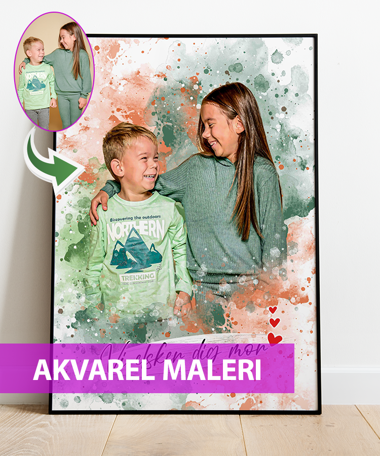 Akvarel - maleri efter dine fotos Akvarel - maleri efter dine fotos