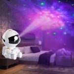 Siddende astronaut stjernehimmel lampe